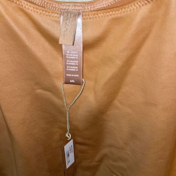 SKIMS Wet Jersey Tank BodySuit Ochre - Picture 5 of 6